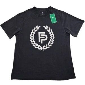 Flint Park Black Graphic T-Shirt XL Organic Cotton Mens Casual Wear XL NWT